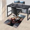 1 alfombrilla para silla de oficina Fire and Blood, Alfombrilla para decoración del hogar, Alfombrilla temática de fantasía, Alfombrilla duradera, Decoración de dragón, Adecuada para amantes de la temática de fantasía