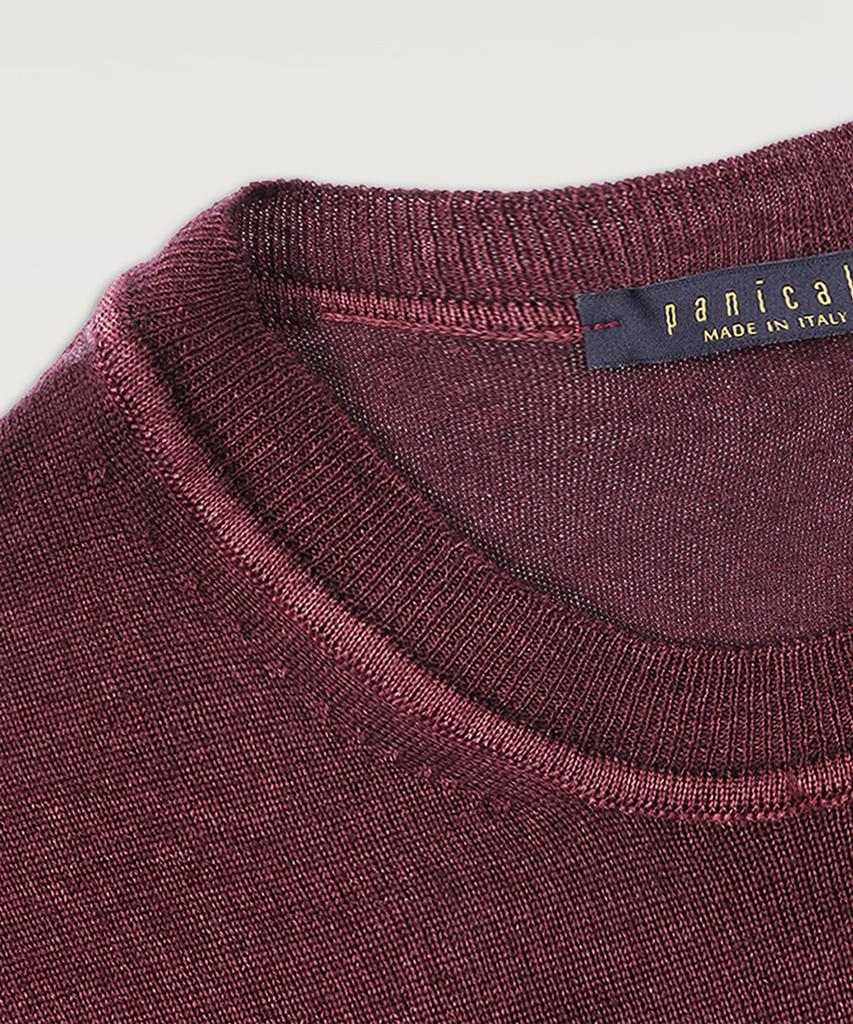 PANICALE Crewneck Wool Sweater [Wine]