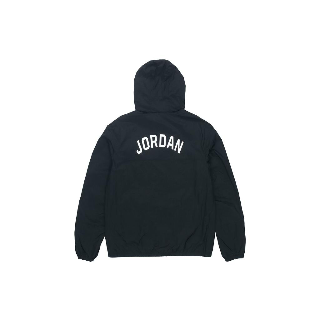 Jordan Ss22 მამაკაცის სადა ქარსაწინააღმდეგო ქურთუკი ტოპები შავი DJ0253-010