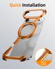 Oatsbasf Μεταλλική Θήκη Κινητού Χωρίς Πλαίσιο για iPhone Air/17 Pro/Pro Max/17 με Περιστρεφόμενη Βάση Δακτύλιο 360° Αντικραδασμική Θήκη με Προφυλακτήρα