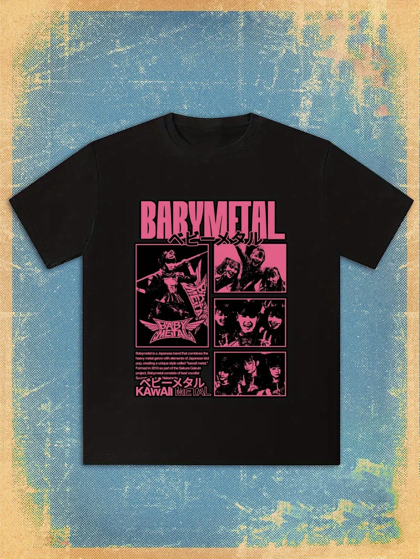 T-shirt Babymetal Band Graphic - Heavy Metal Music Print M