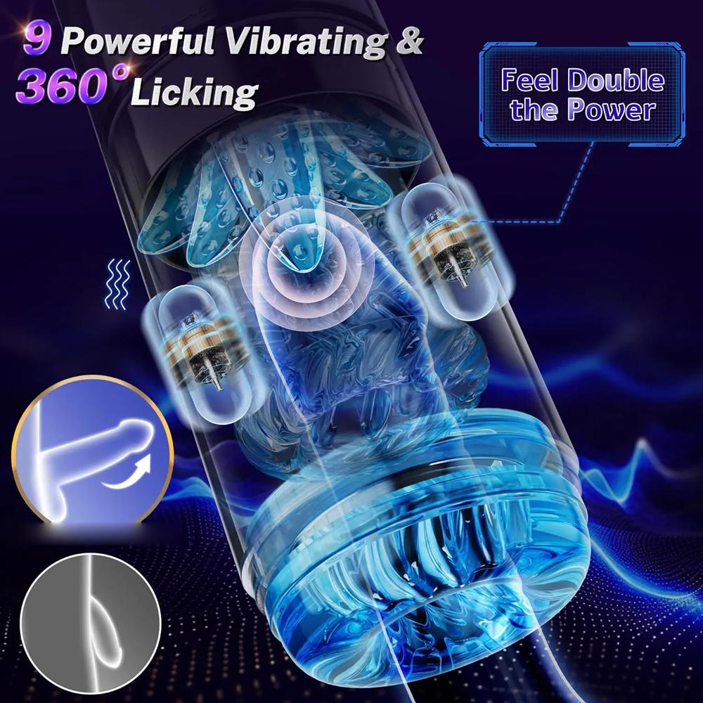 Male Masturbator Cup Automatic Male Masterbation Thrusting Rotating Vibrating Sucking Stroker Adult Sex Toys for Men