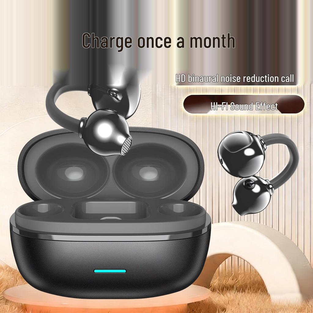 2026 Wireless Bone Conduction Ear Clip Earphones - Large Volume, Noise Reduction, Ultra-long Battery Life