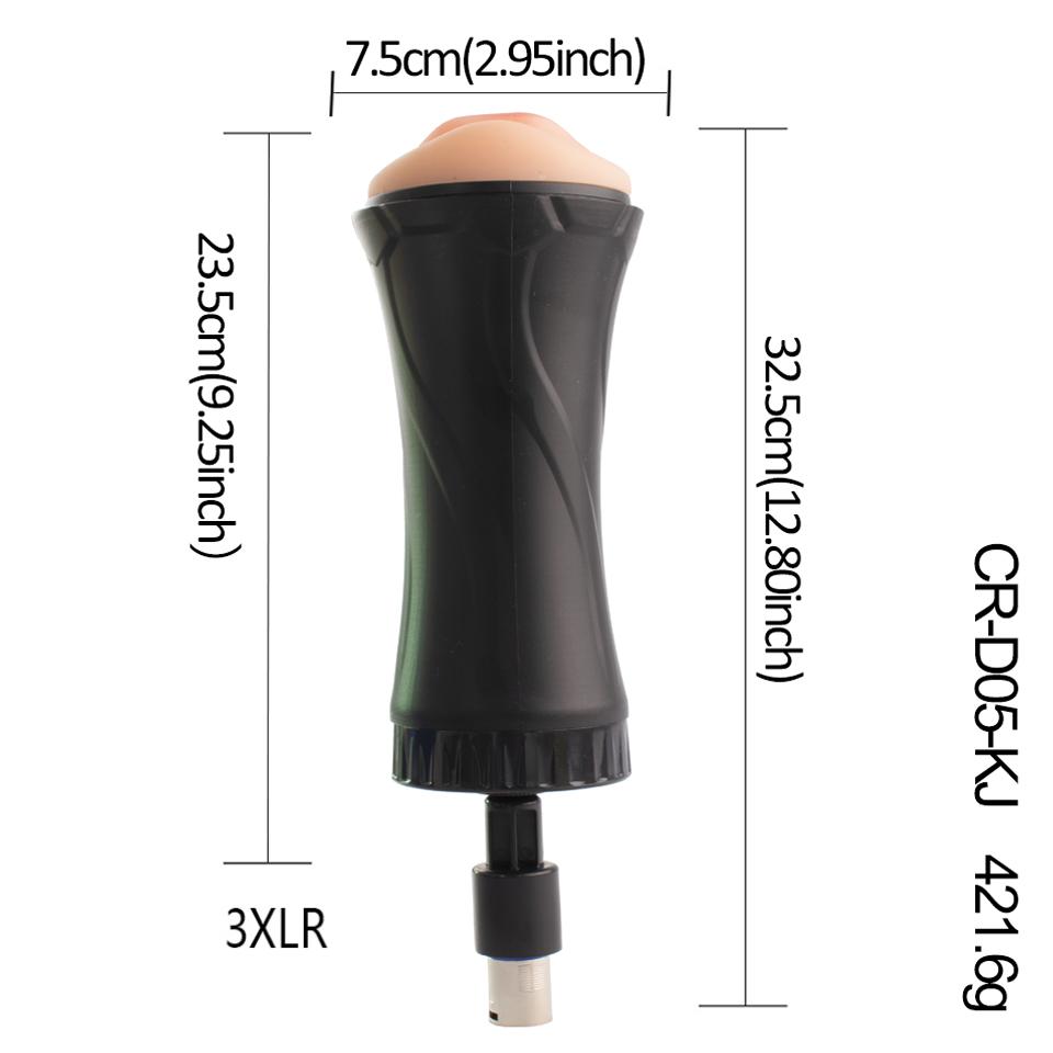 DTSUDU Sex Machine Accessory For Sex Machine, With 3XLR Connector, Toy Suction Cup, Adjustable Length Angle Accessory