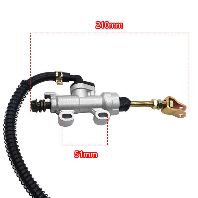 Motorcycle Rear Brake Pump Foot Hydraulic Master Cylinder Pump For ATV 50-250CC Pit Dirt Bike