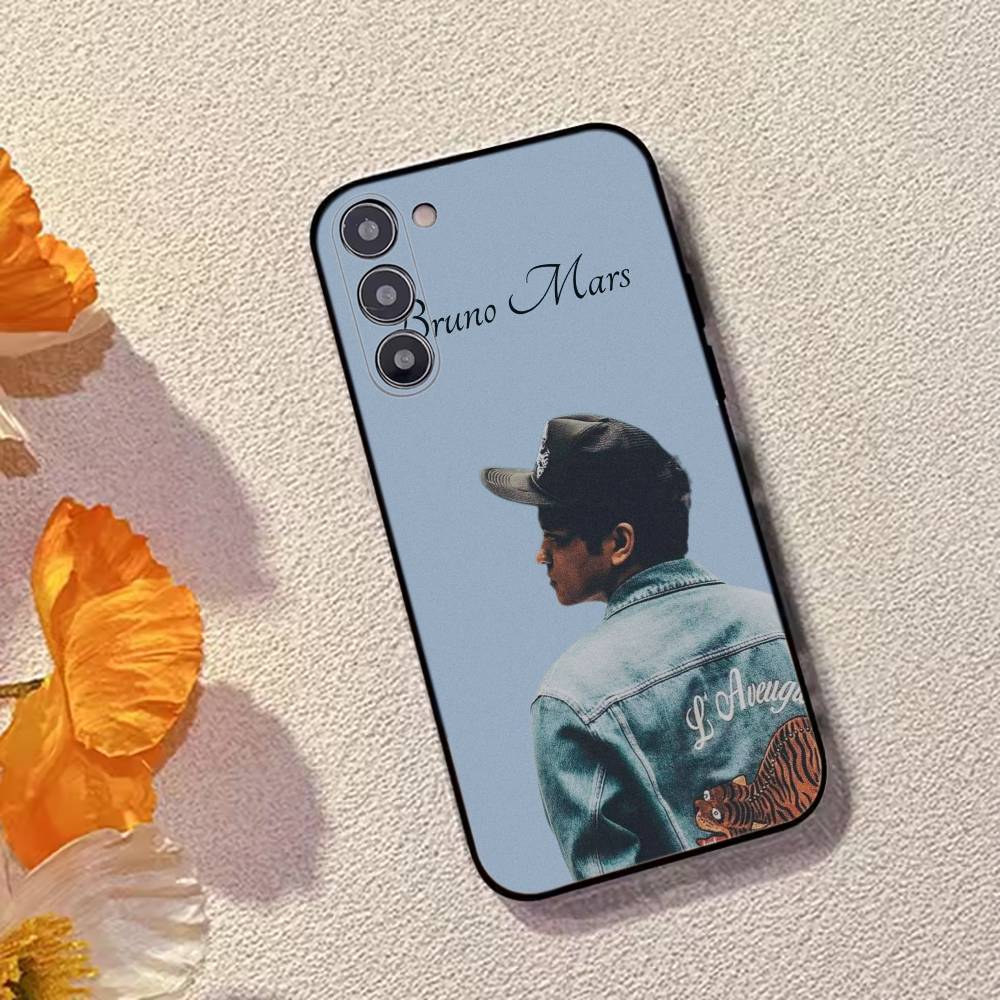 Singer Bruno M-Mars Phone Case Black Silicone Soft For Samsung Galaxy A73,A72,A71,A70,A53,A52,A51