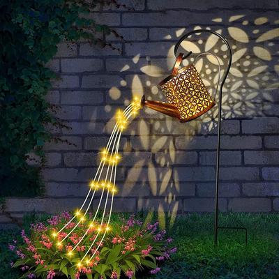 Gießkanne, Feengarten-Lichtkunst, LED-Licht, solarbetrieben, wetterfest, für Garten- und Hofbalkone im Freien