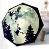1pc Moonlight Adventure Automatic Open/close Folding Compact Umbrella, 8 Rib Sturdy Canopy, Lightweight Portable, Everyday Use, Gift,,135
