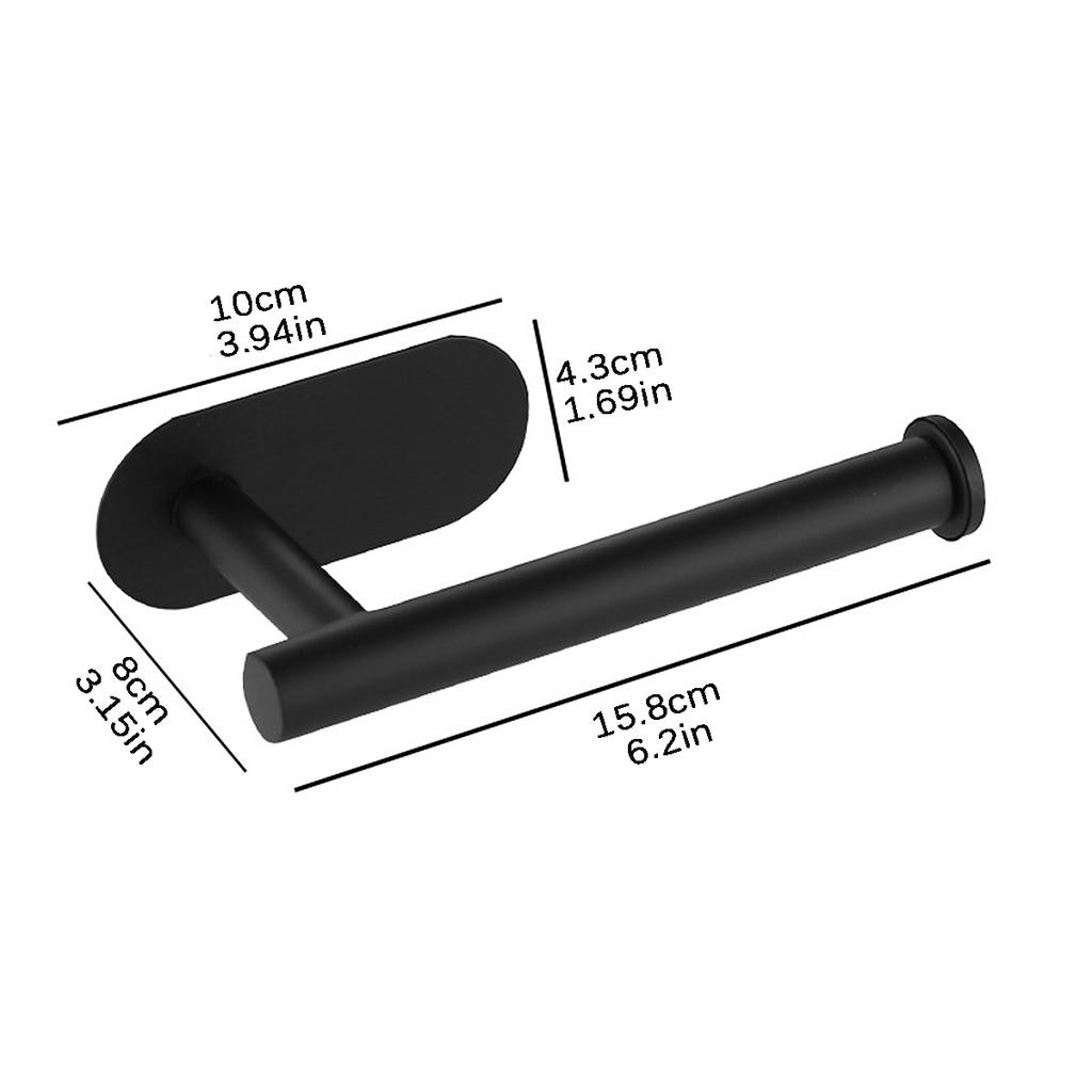 Edelstahl-Papierhandtuchhalter, selbstklebender Toilettenpapierhalter für Küche, Bad, Toilette, verlängertes Lagerregal