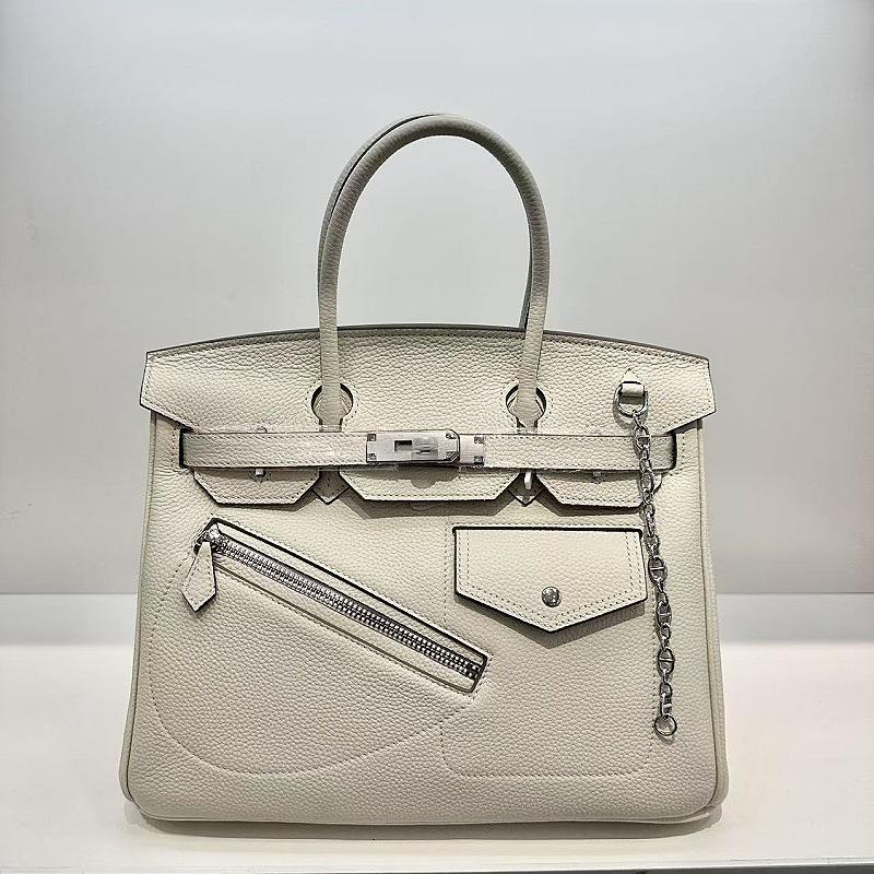 Hot Sale High-end Rock Platinum Bag First Layer Soft Cowhide Pocket Bag Zipper Bag Portable Shoulder Bag Versatile