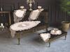 Jasmine Velvet Runner Set 5 Pieces For Living Room, French Lace, Wedding, Home Accessories, Cream