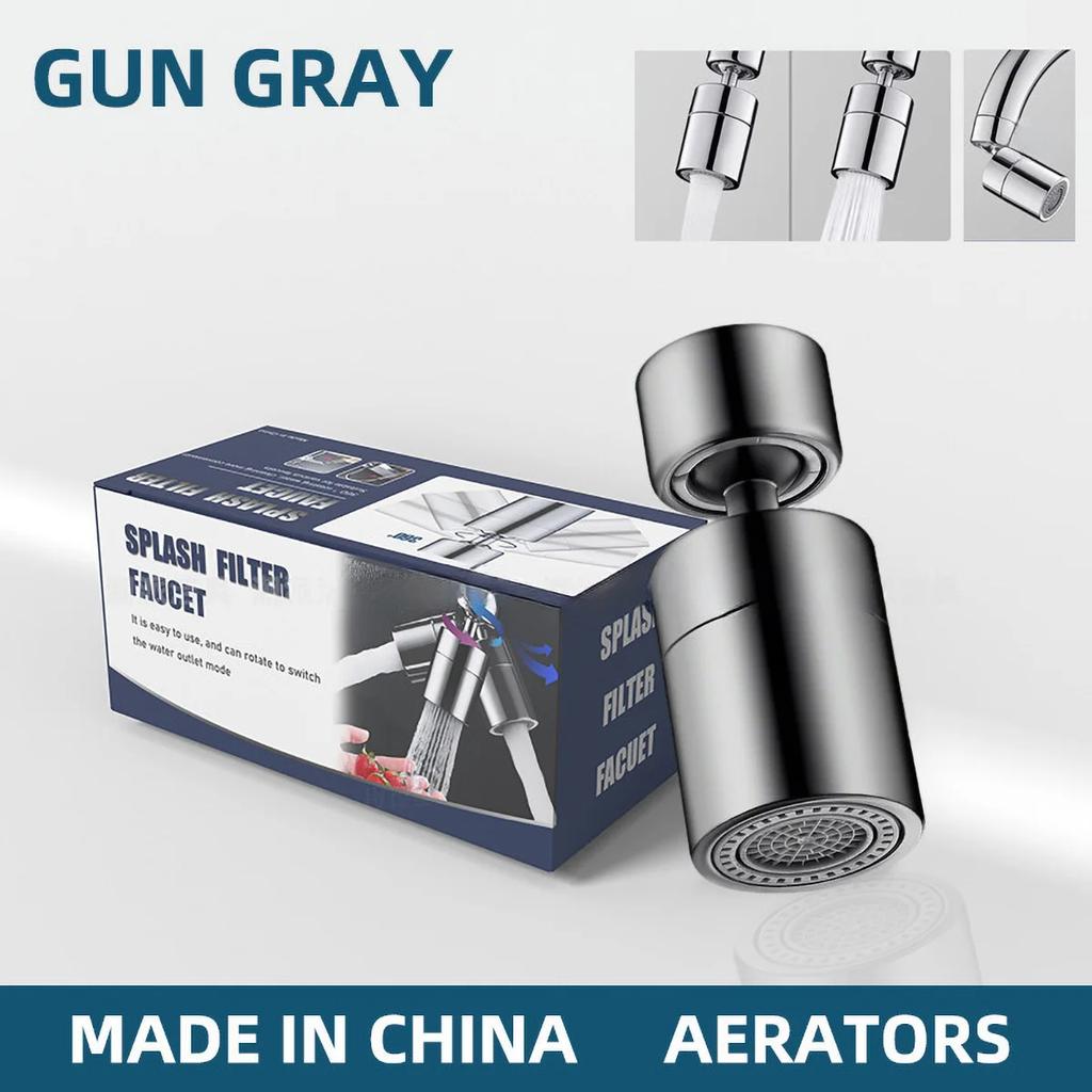 Premium Kitchen Faucet Spout - Wide 720° Rotation Waterfall Spout Solid Brass Construction, Anti-Corrosion Easy Install