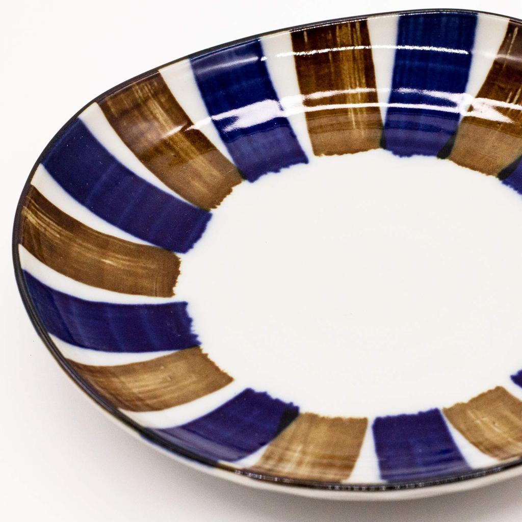 Servírovací talíř na nádobí Ichikyu Mino, průměr cca. 16cm, sada 5 ks, Sabijukusa, vyrobeno v Japonsku