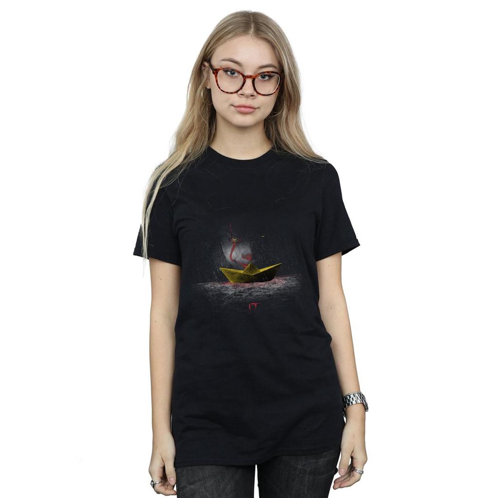 It Womens/Ladies SS Georgie Boat Cotton Boyfriend T-Shirt