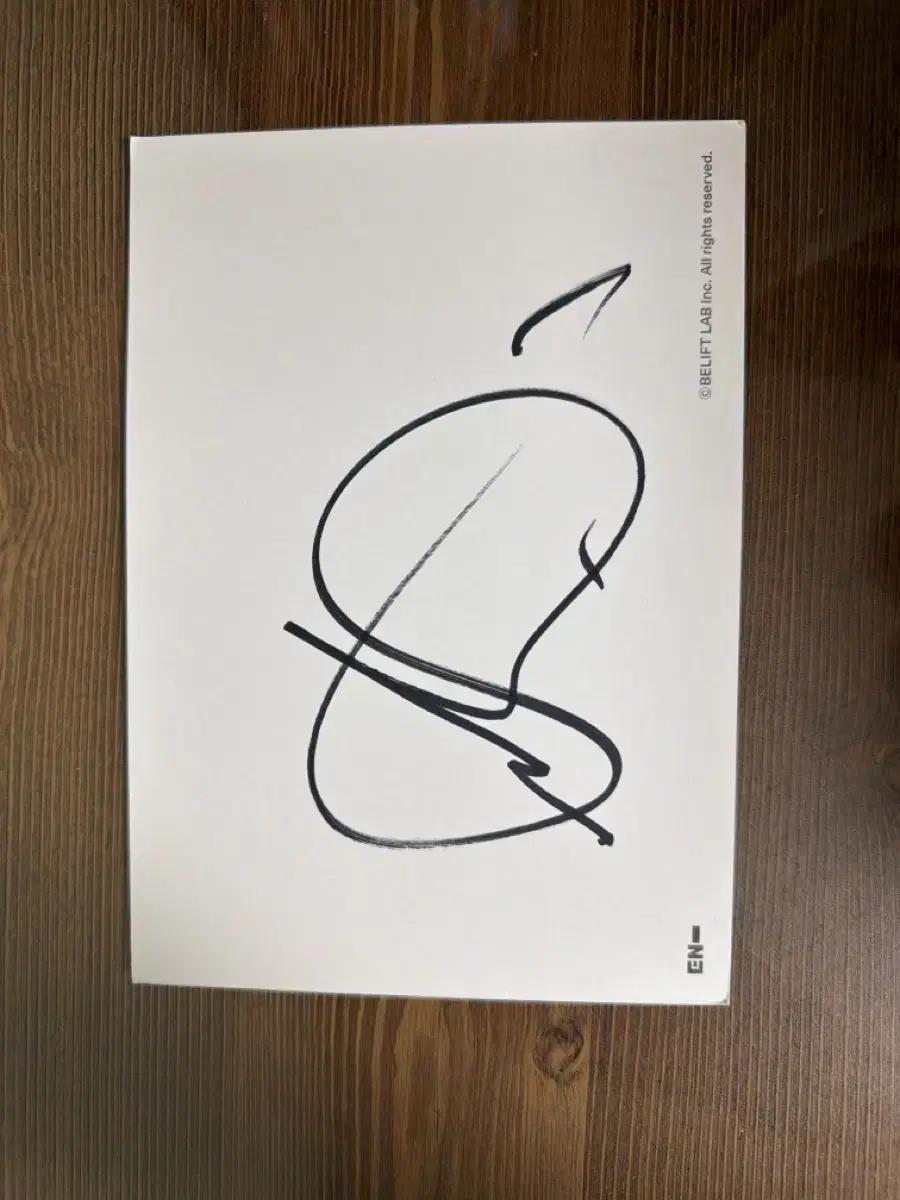 ENHYPEN price drops, lowest point) Transfer of Nicki Minaj autographed postcard