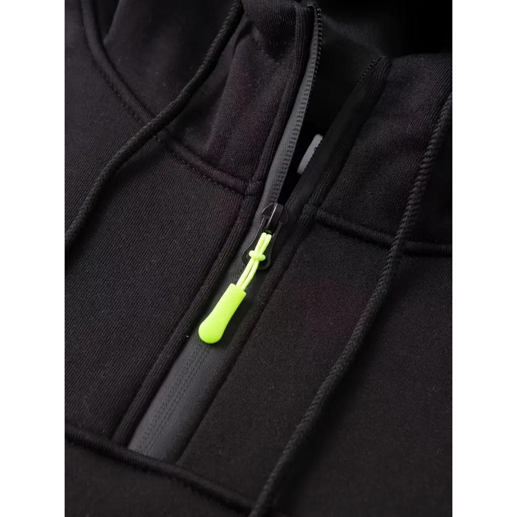 Frühlings- und Herbst Herren Lockerer Hoodie Hoodie Halbreißverschluss Pullover Herren Sport- und Freizeit-Hoodie