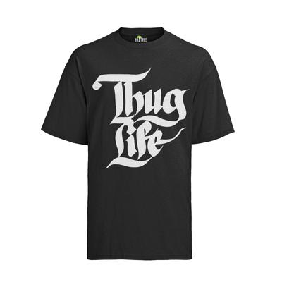 אמירות ת'אג לייף Thuglife 2pac היפ הופ גרפי ראפר חדש מוזיקה חולצת טי גברים נשים טיז עליון גברים