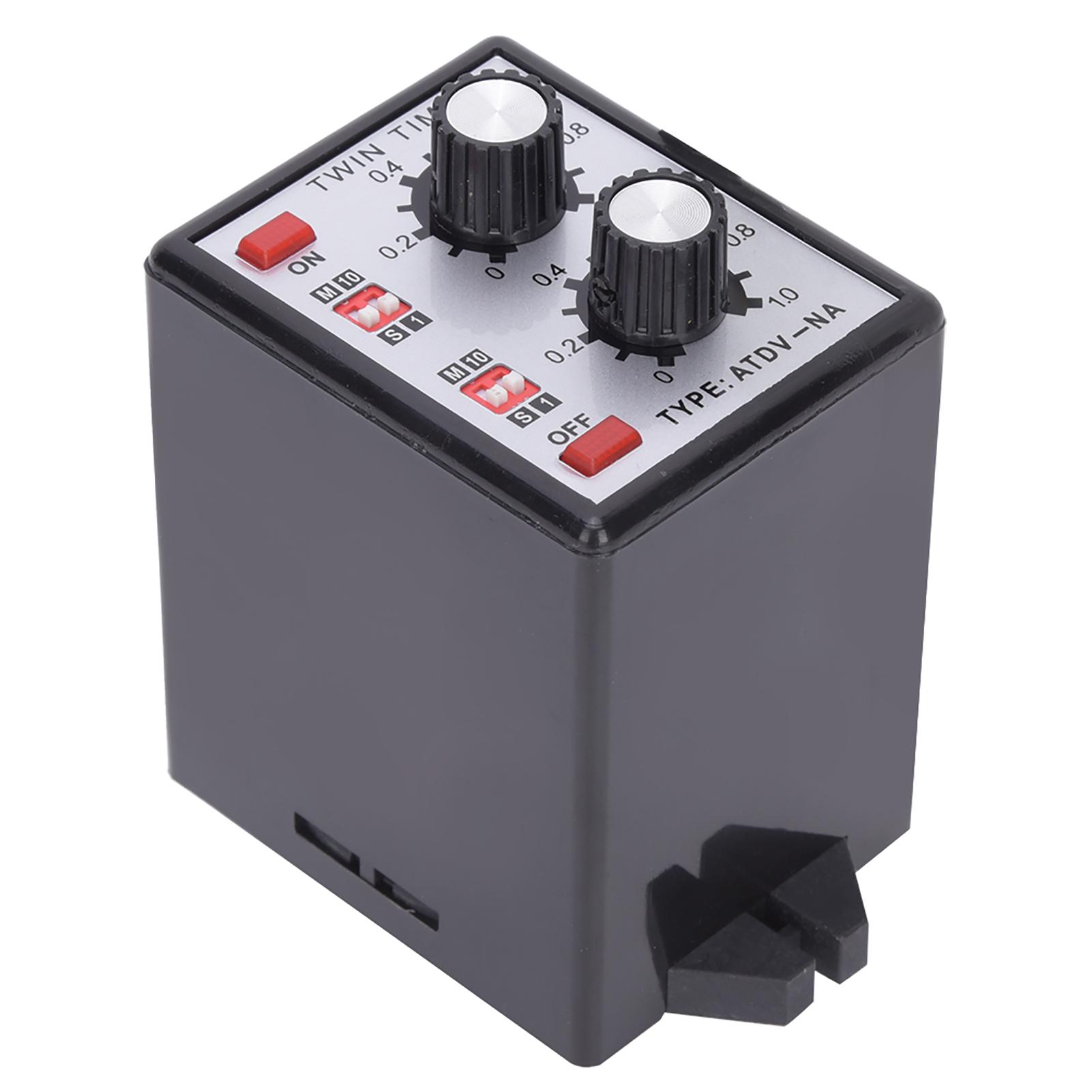 

Knob Control Time Switch Relay On Off Twin Timer Relay MultiSection ATDVNA AC110v 220V