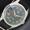 VINTAGE HMT HAND-WINDING INDIAN MENS ROMAN FIGURE BLUE DIAL WATCH A702856-1