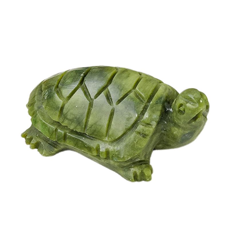 

Jade Turtle Figurine Animal Sculpture Craft Home Statue Decor Desktop Figurine Ornament Craft Desktop Ornament For Living Room зелений