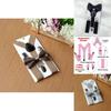 Vibrant Youth Suspender And Bow Tie Set With Strong Elastic And Adjustable Length