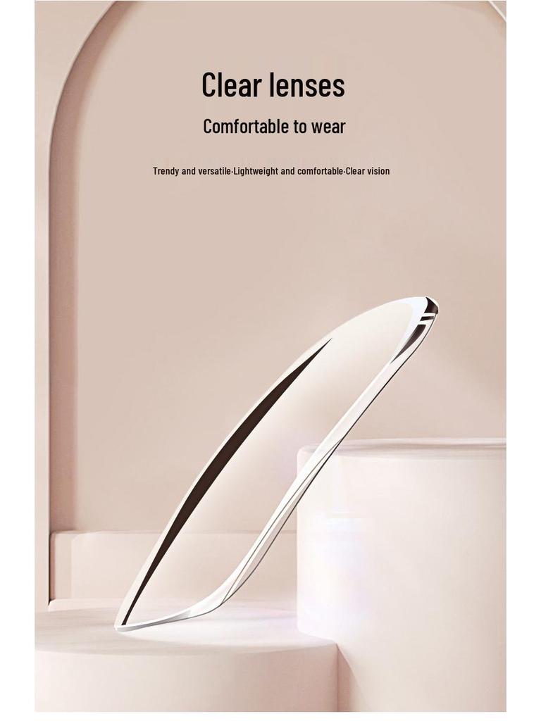 Stylish Cat-Eye Myopia Glasses: Slim Two-Tone Frame for Women