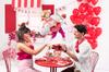 Balony Serca Kolor Pastel Czerwony 100 Szt Partydeco