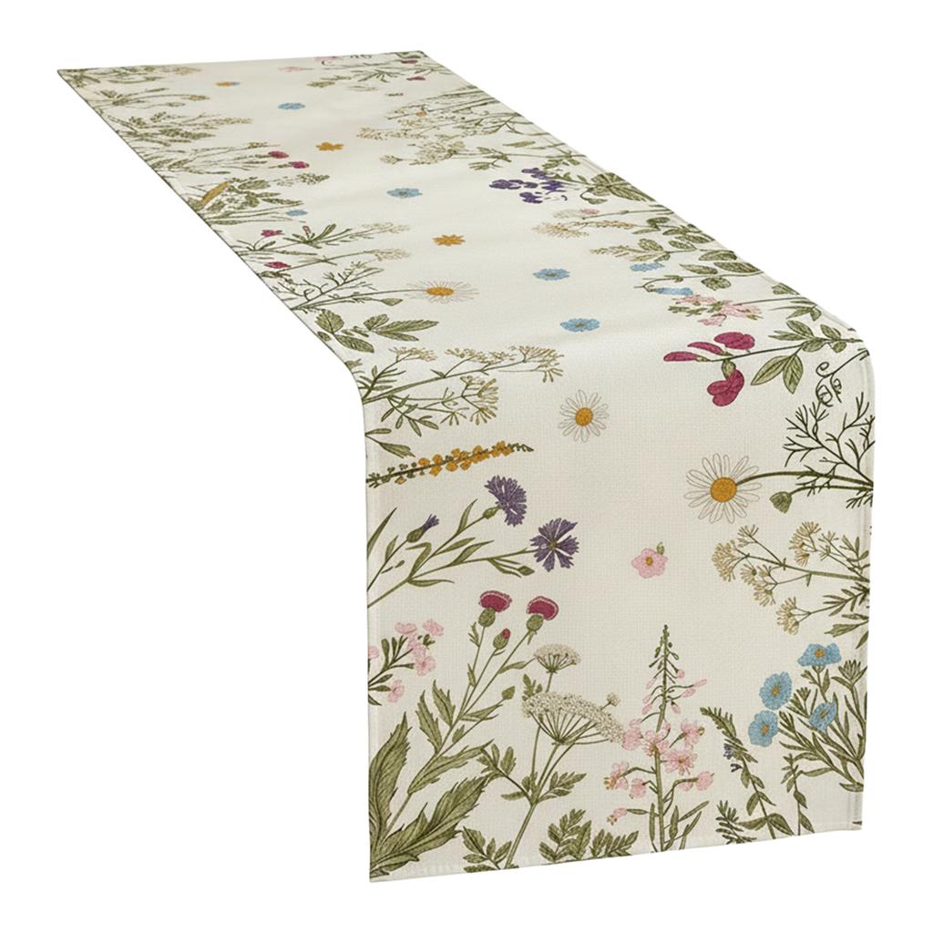 Easter Bunny Egg Table Runner Reusable Household Decoration Plate Mat Rectangular Linen Table Cloth for Home Restaurant Party