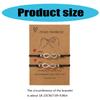 1 Pair Handmade Friendship Bracelets Rope Bracelets Set Adjustable Cotton Anklets Unisex Bracelet for Any Occasion