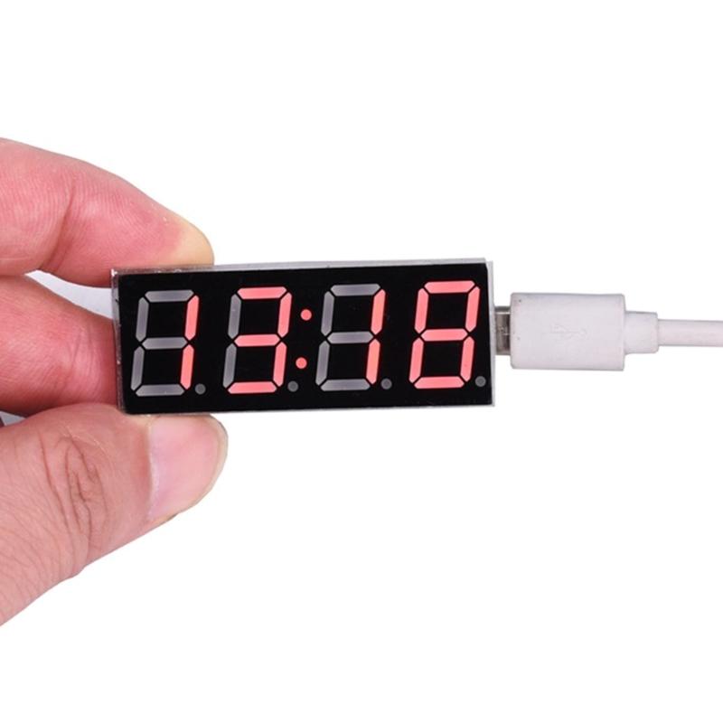 WiFi-Zeitgeber-Uhr-Modul 0,56'' LED-Anzeige Automatische Zeitmessung Digitalröhren-Elektronikuhren-Bausatz USB 5V Röhrenuhr