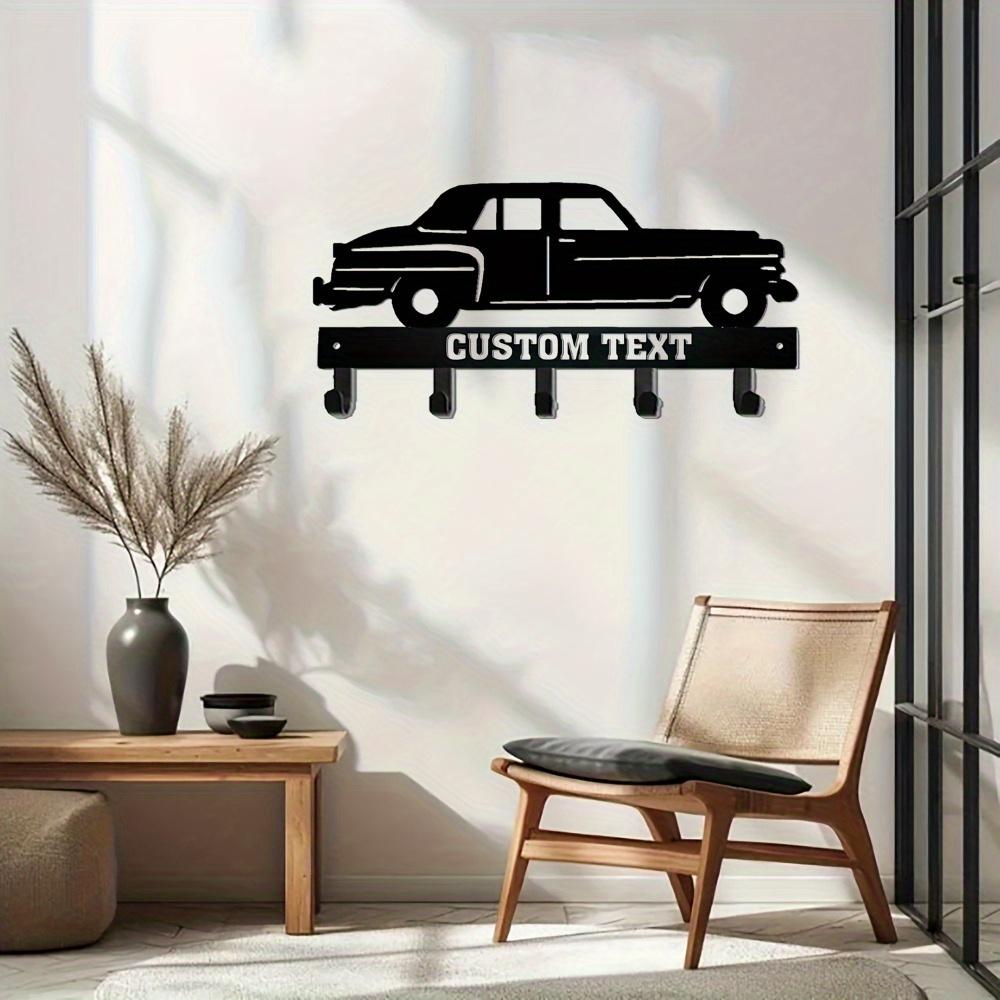 Custom Metal Wall Hooks Retro Car Shape Set Key Holder Garage Decor