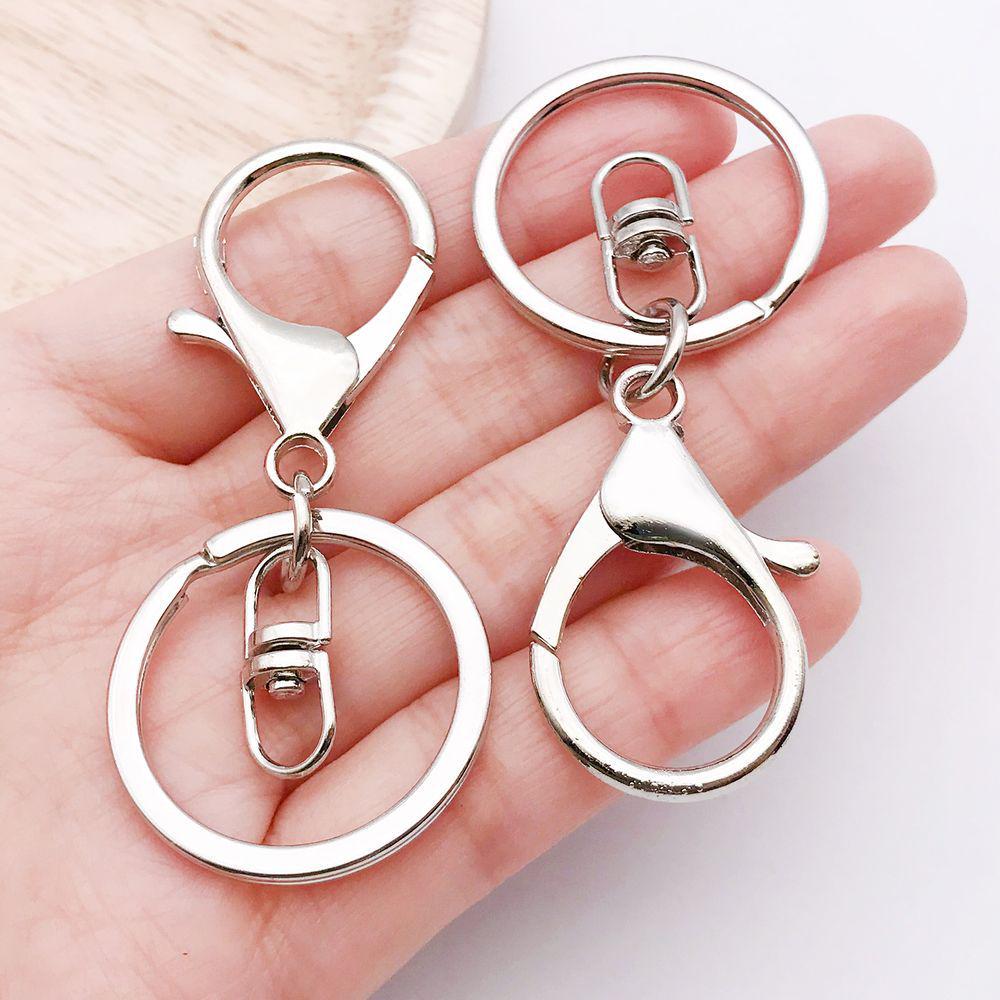 White K Alloy Multi-Style Charm Keychain & Jewelry Accessories