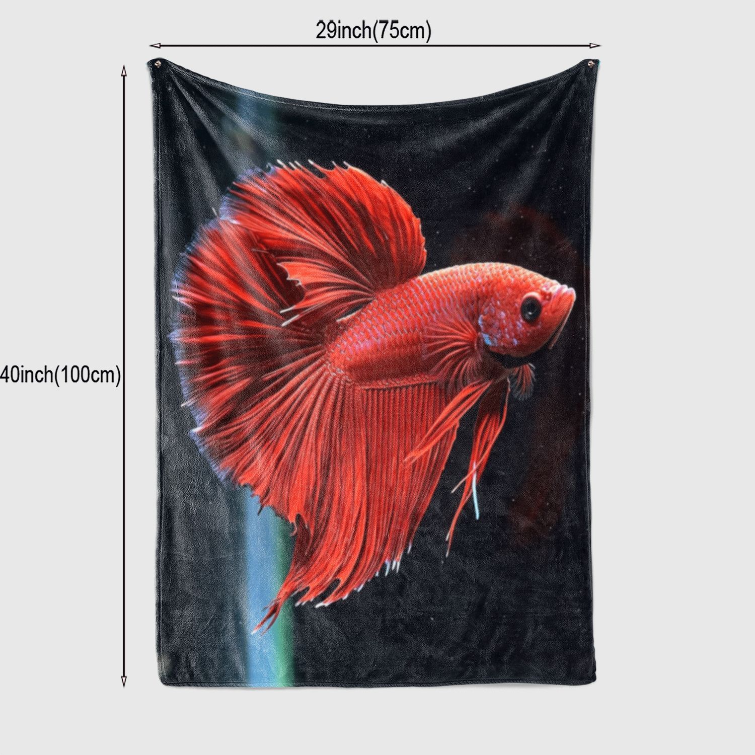 

Cozy Flannel Throw Blanket with Cute Fish Print - Perfect Gift for Girls, Granddaughters & Daughters - Versatile for Outdoor, Be 130x150cm