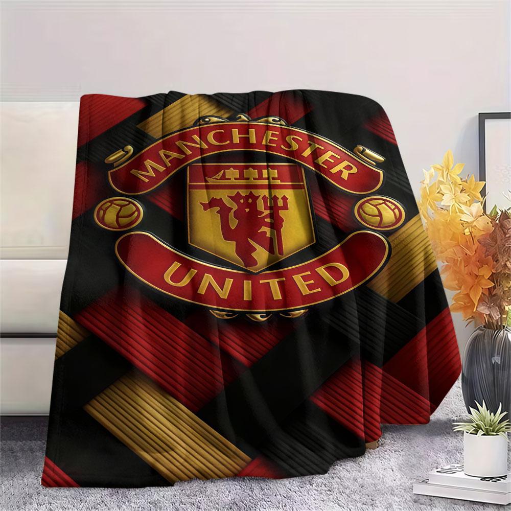 Elite MUFC Kaderdecke, Hohe Qualität, Bequem für alle Jahreszeiten, Heimdekoration, Wärme und Komfort