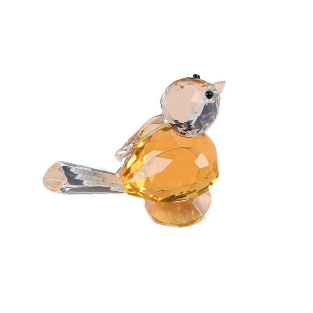 Cute Crystal Bird Ornaments Exquisite Simulation Bird Ornaments Creative Bird Figurines  Office