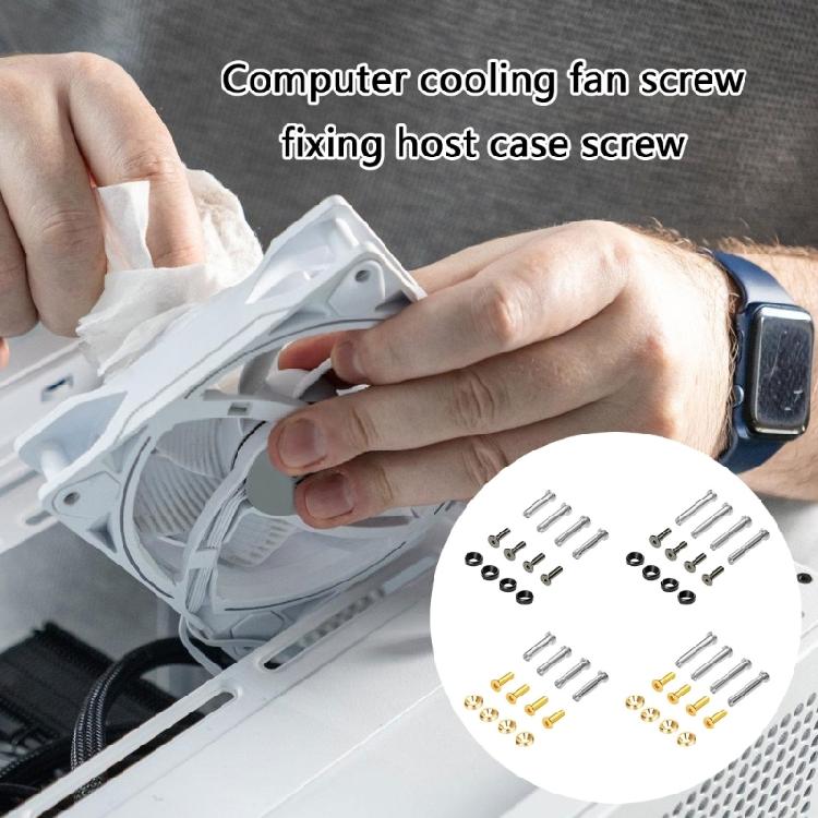 Toolless Installation PC Case Fan Screws Heavy Duty Metal Construction for Enhanceds Heat Dissipation