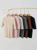 Elegant Fine-Spun Cashmere Mid-Sleeve Knit Turtleneck Pullover