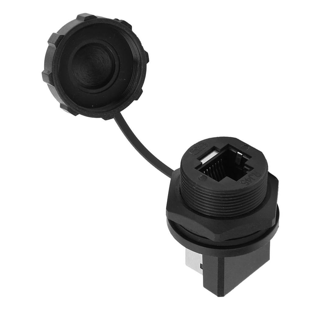 2 Pezzi RJ45 180 gradi Connettore RJ45 Post Board Esterno Impermeabile Adattatore RJ45 IP67