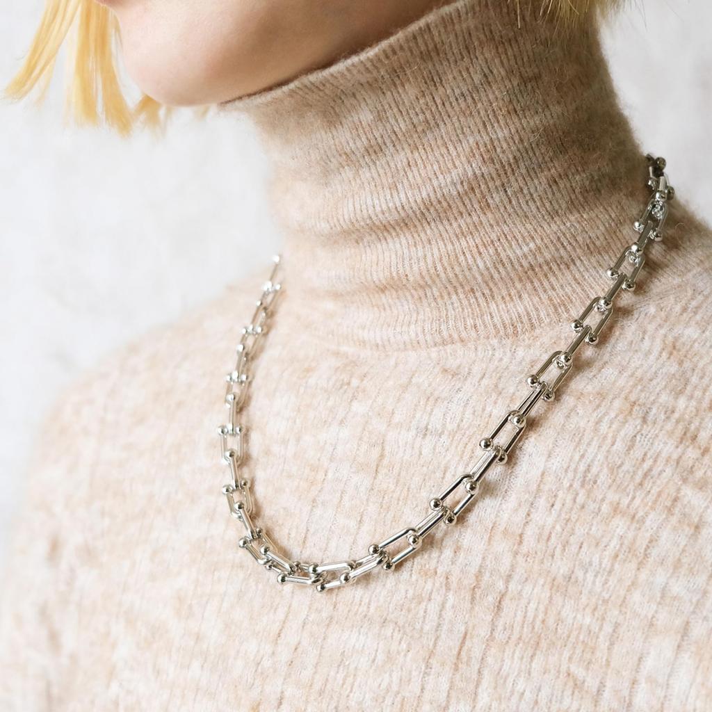 [Matthewmark][Link Chain Necklace (Gold Color)] Women's Necklace, Affordable, Birthday Present, Gift, Popular littlechain04G
