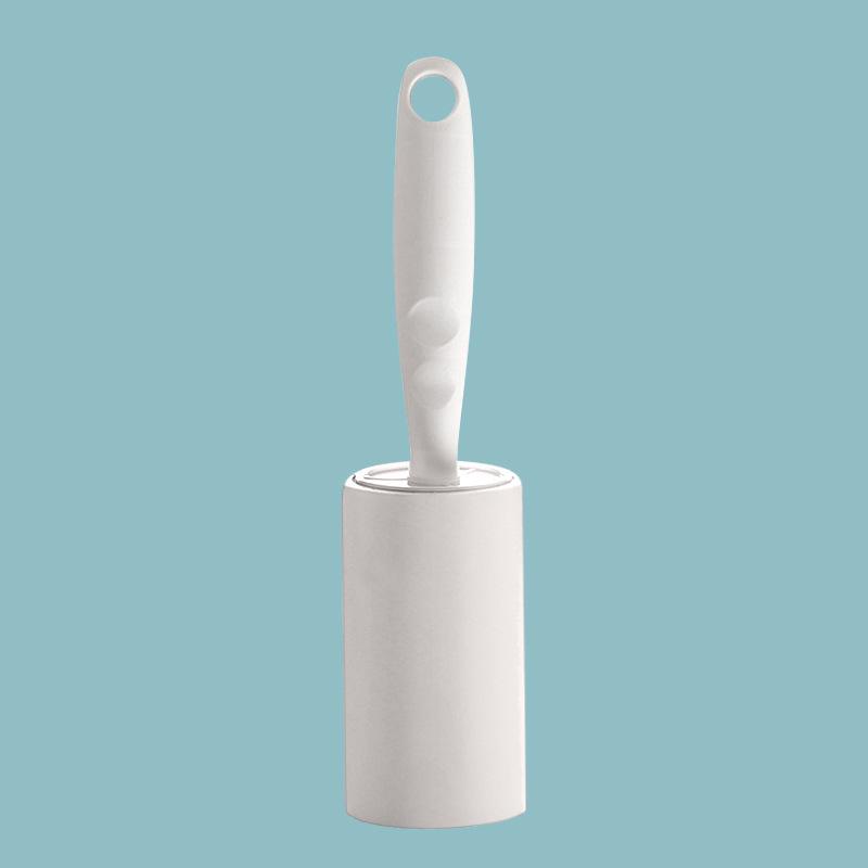 Sticky Lint Roller Brush with Tear-Off Sheets: Removes Hair from Sweaters and Clothes, Includes Replacement Roll.