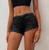 Women's Slim-Fit Sexy Sequin Bodycon Hot Pants - Fashionable High-Waisted Booty-Shaping Shorts