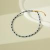 Elegant Retro Lapis Lazuli Beaded Necklace for Women - Versatile, High-End Fashion Clavicle Chain
