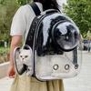 Portable Cat Pet Carrier Backpack Transparent Capsule Bubble Pet Backpack Small Animal Puppy Kitty Breathable Carrier for Travel