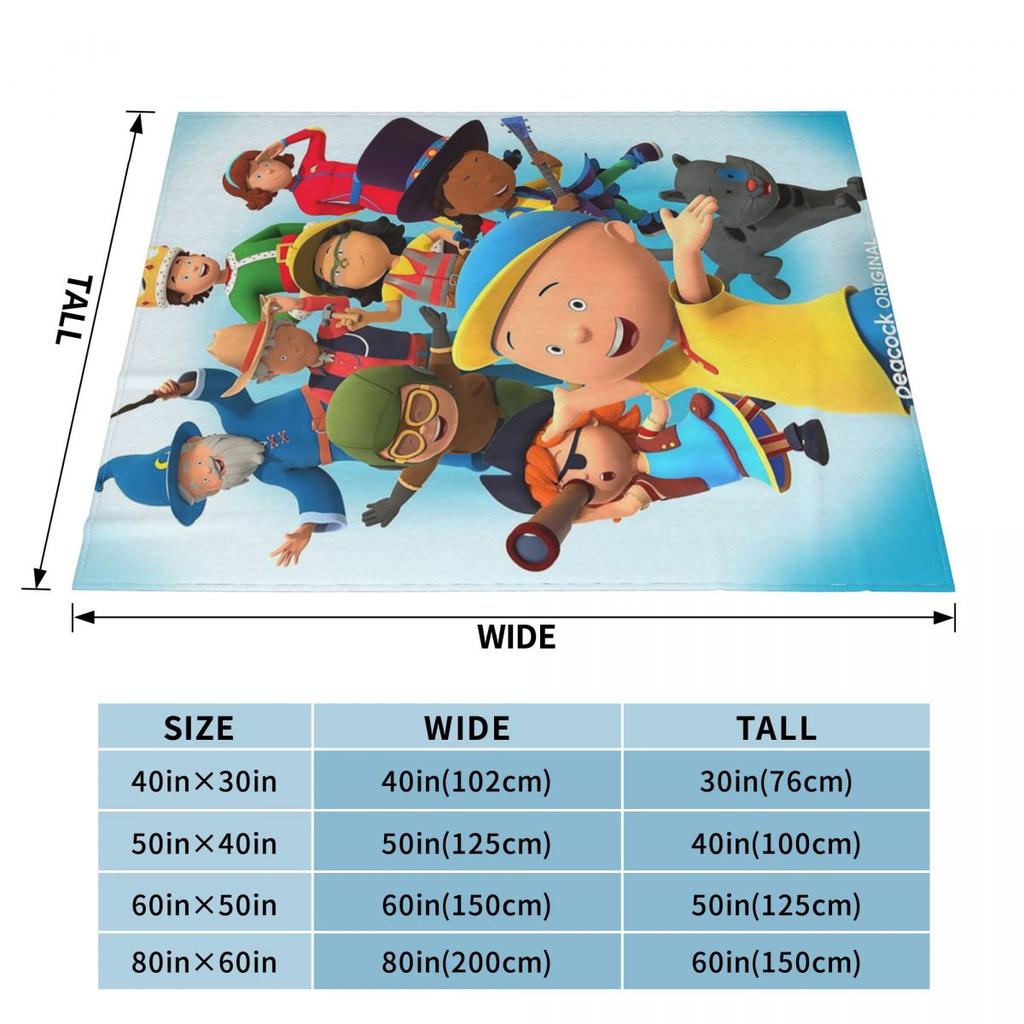 Caillou, Caillou Und Hund Decken Weiche Warme Flanell Überwurfdecke Plüsch für Bett Wohnzimmer Picknick Reisen Zuhause Sofa