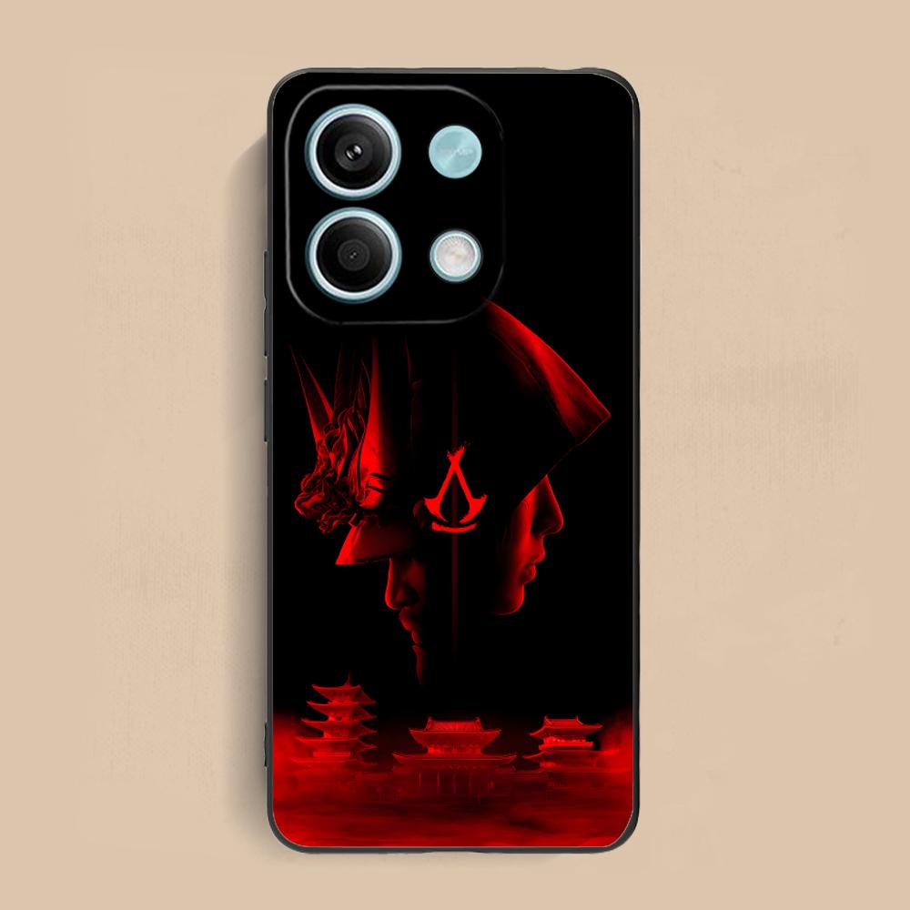 Assassin Shadow Handyhülle für Xiaomi Redmi Note 14 13 12 11 10 9 S A Pro Plus Lite 5G Schwarze Abdeckung Handys Smartphone