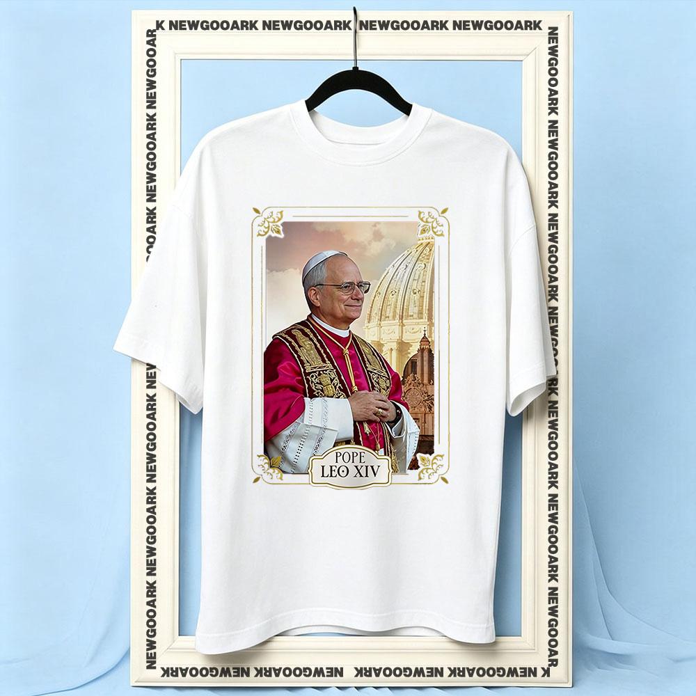 Pope Leo XIV Catholic Church American Pope Vatican tshirt Women Unisex Casual cotton printed t shirts Adult Oneck summer tee S