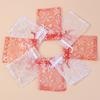 10pcs/lot Organza Gift Bags Snowflake Drawstring Pouches For Wedding New Year Christmas Party Candy Jewelry Gifts Packaging Bags