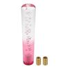INFINAUTO Round Crystal Shift 20cm Universal Gear Shift Knob for Automatic and Manual with Two Clear Acrylic 1 Set Knob, Cars, Adapters, Pink,