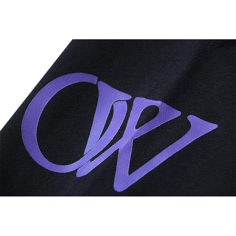 1063 Off-White 2025 Jesień/Zima Nowy OW Litera Nie. 23 Mikronowe Nadrukowane Męskie i Damskie Bluzy z Kapturem