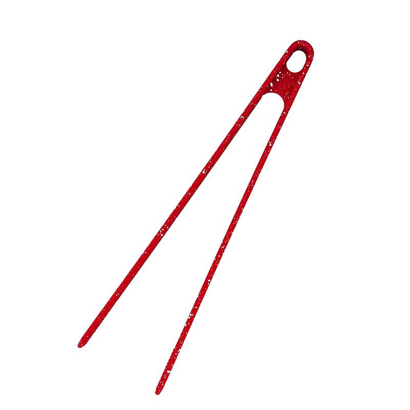 OLOEY Integrated High-Temperature Silicone V-Shaped Food Tongs